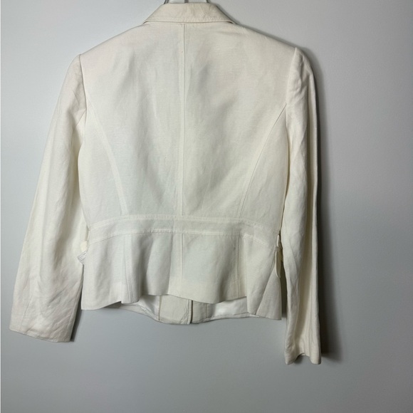 Calvin Klein Linen blend button up blazer size 8 - Picture 3 of 3